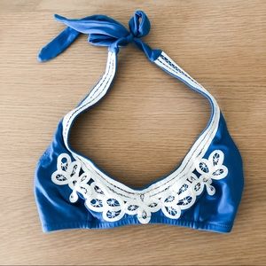 VICTORIA’S SECRET blue halter bikini top